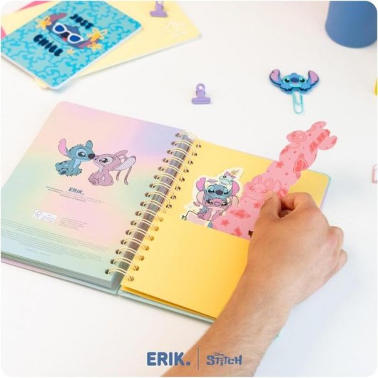 Agenda scolaire Groupe Erik Stitch et Angel A5 semaine vue 12 mois