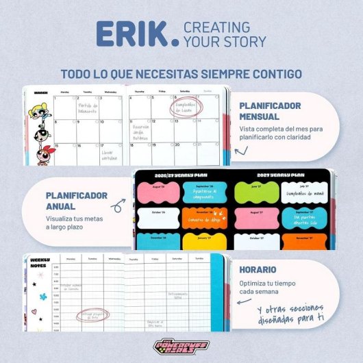 Agenda Groupe Erik Supernenas Pocket 17 Mois