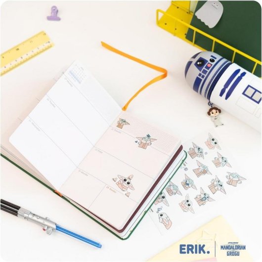 Agenda escolar Grupo Erik The Mandalorian and Grogu semana vista pocket