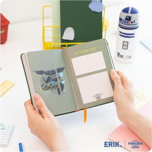 Agenda escolar Grupo Erik The Mandalorian and Grogu semana vista pocket