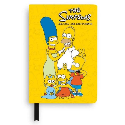 Agenda École The Simpsons Semaine Vue Pocket 17 Mois Grupo Erik