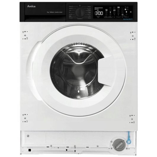Lavadora Amica WABIC712ALISTO Carga Frontal 7Kg 1200rpm A Blanca SteamPower Pro