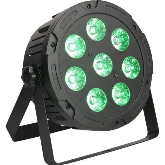 Reflector LED RGBWA LIGHT4ME Penta Par 8x12W MKII para eventos y conciertos