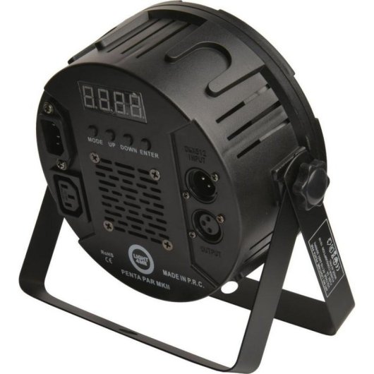 Reflector LED RGBWA LIGHT4ME Penta Par 8x12W MKII para eventos y conciertos