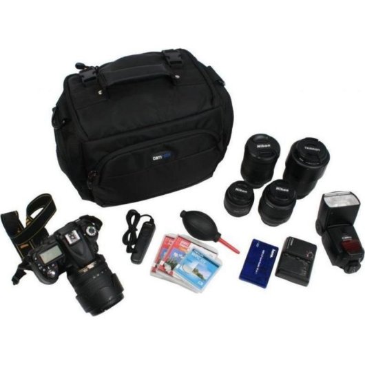 Bolsa Fotográfica Camrock Beeg X50 Preta com 5 Compartimentos Ajustáveis