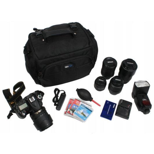 Bolsa Fotográfica Camrock Beeg X50 Preta com 5 Compartimentos Ajustáveis