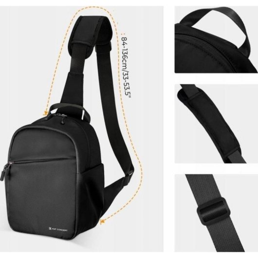 Borsa Sling K&F Concept KF13.171 5L per Fotocamera DSLR e Drone Nero