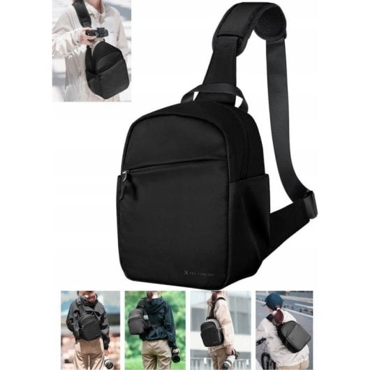 Borsa Sling K&F Concept KF13.171 5L per Fotocamera DSLR e Drone Nero
