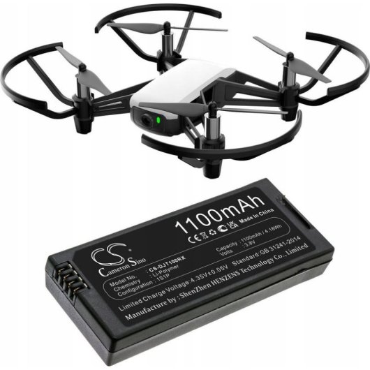 Batería Cameron Sino CS-DJT100RX 1100 mAh para Dron DJI Tello