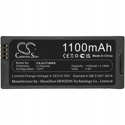 Batería Cameron Sino CS-DJT100RX 1100 mAh para Dron DJI Tello