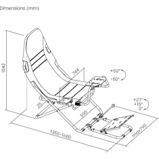 Cockpit para Volante Mozos SGS5 Ajustável e Componível