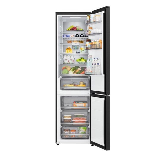 Frigorífico Combi LG GBBS726CEV Total No Frost 203cm 375L C Negro WiFi