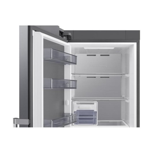 Congelador Vertical Samsung Bespoke AI 186cm 323L Clase D Inox