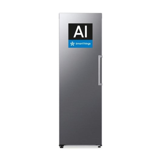 Congelador Vertical Samsung Bespoke AI 186cm 323L Clase D Inox
