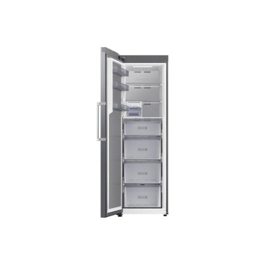 Congelador Vertical Samsung Bespoke AI 186cm 323L Clase D Inox