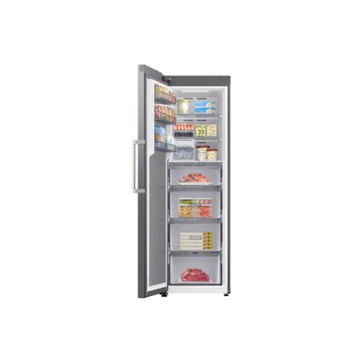 Congelador Vertical Samsung Bespoke AI 186cm 323L Clase D Inox