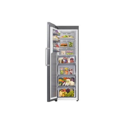 Congelador Vertical Samsung Bespoke AI 186cm 323L Clase D Inox