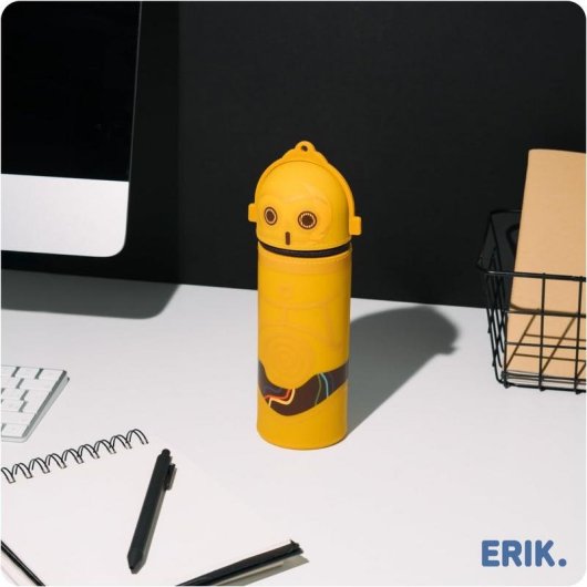 Estuche Grupo Erik MARE0341 C-3PO Silicona 2 compartimentos