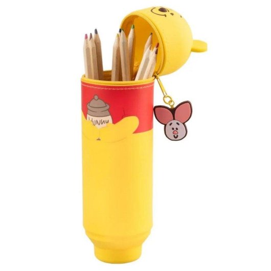 Astuccio 3D Disney Winnie the Pooh - Grande capacità con chiusura a cerniera