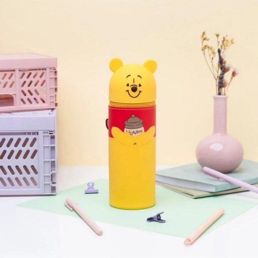 Astuccio 3D Disney Winnie the Pooh - Grande capacità con chiusura a cerniera