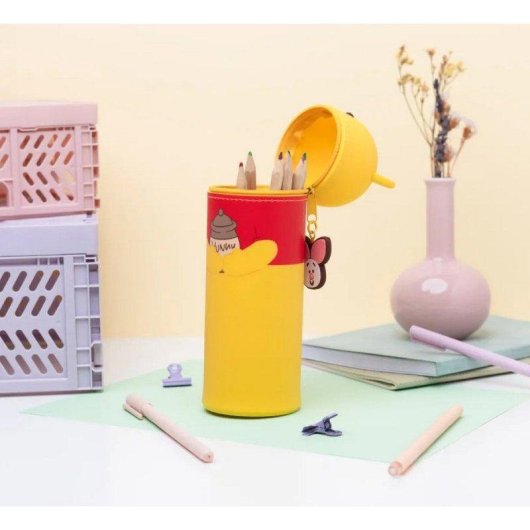 Astuccio 3D Disney Winnie the Pooh - Grande capacità con chiusura a cerniera