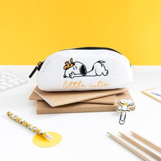 Etui Snoopy Erik MARE0356 peluche blanc