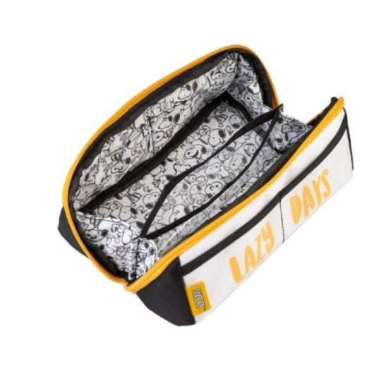 Estuche Rectangular Doble Grupo Erik Snoopy Lazy Days