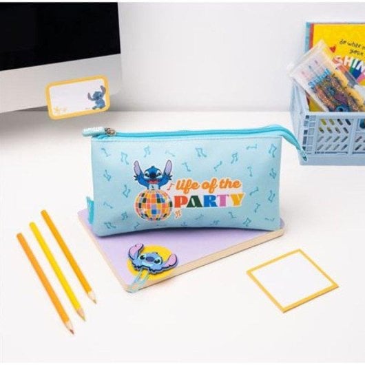 Estuche Triple Disney Stitch Waves