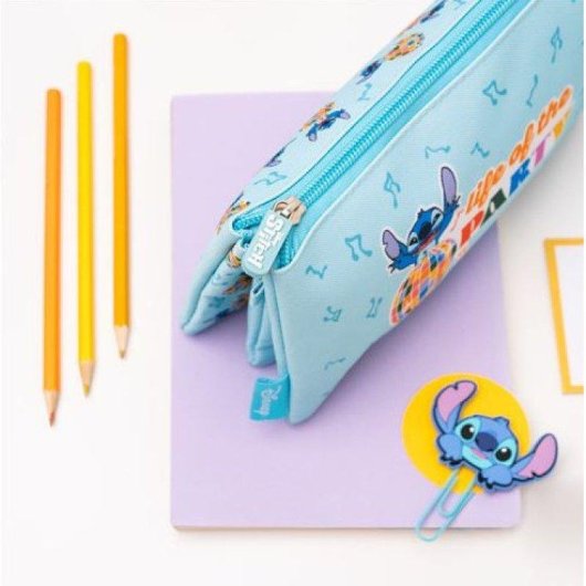 Estuche Triple Disney Stitch Waves