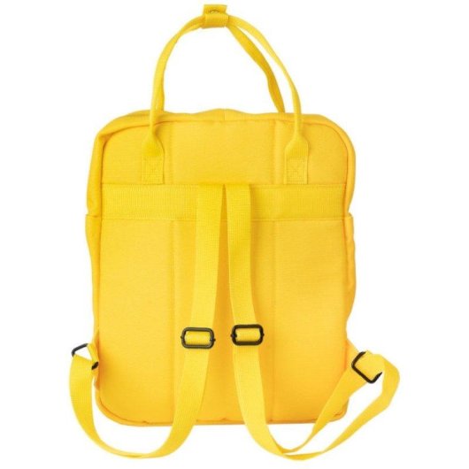 Mochila Everyday Snoopy Grupo Erik amarilla poliéster 36x13x31 cm