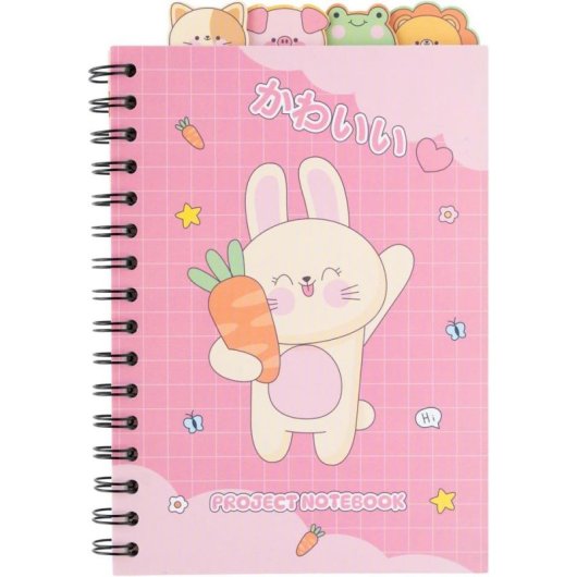 Cahier A5 Kawaii Groupe Erik 80 Feuilles Bullet Wire-o