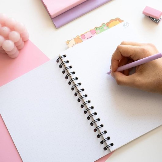 Cahier A5 Kawaii Groupe Erik 80 Feuilles Bullet Wire-o