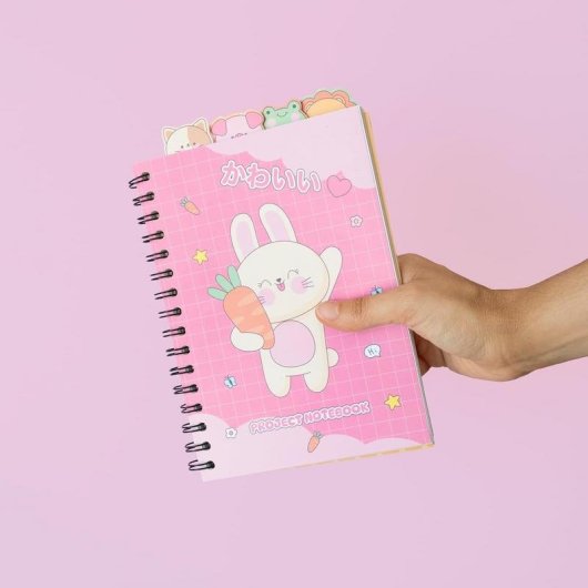 Cahier A5 Kawaii Groupe Erik 80 Feuilles Bullet Wire-o