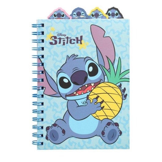 Libreta Disney Stitch Grupo Erik A5 80 Hojas Rayadas con Espiral