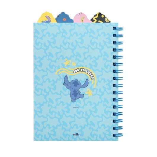 Libreta Disney Stitch Grupo Erik A5 80 Hojas Rayadas con Espiral