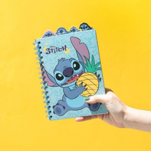 Libreta Disney Stitch Grupo Erik A5 80 Hojas Rayadas con Espiral