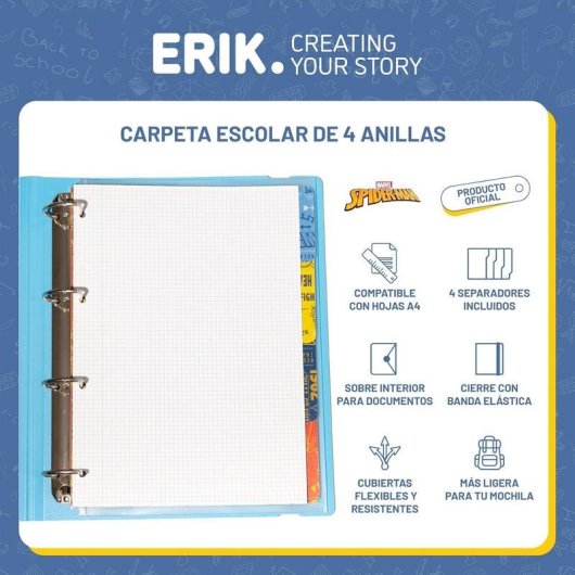 Classeur Groupe Erik C4AP006 Marvel Spider-Man