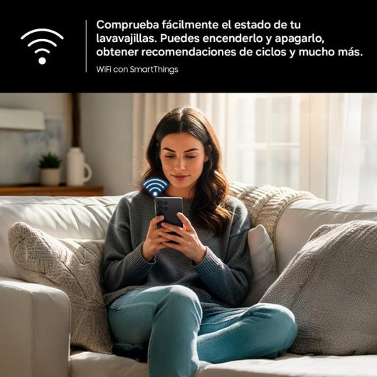 Lavavajillas Samsung DW80H73YBFZU1 14 cubiertos B WiFi AutoRelease WaterJet Clean