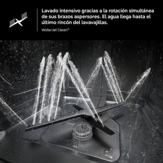 Lavavajillas Samsung DW80H73YBFZU1 14 cubiertos B WiFi AutoRelease WaterJet Clean