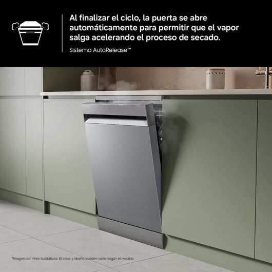 Lavavajillas Samsung DW80H73YBFZU1 14 cubiertos B WiFi AutoRelease WaterJet Clean