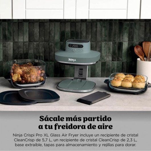 Friteuse sans Huile Ninja AS101EUGY 8L 2100W avec Technologie Air Crisp Multifonction