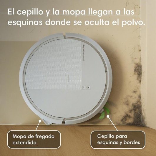 Robot Aspirador y Fregasuelos iRobot con Autovaciado Mapeo Wi-Fi 250 min Autonomía