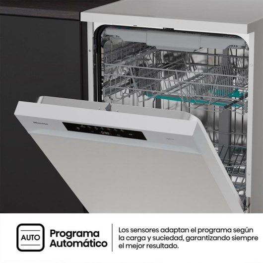 Lavavajillas Hisense HS643B90W 15 Servicios B con tercera bandeja y AquaStop
