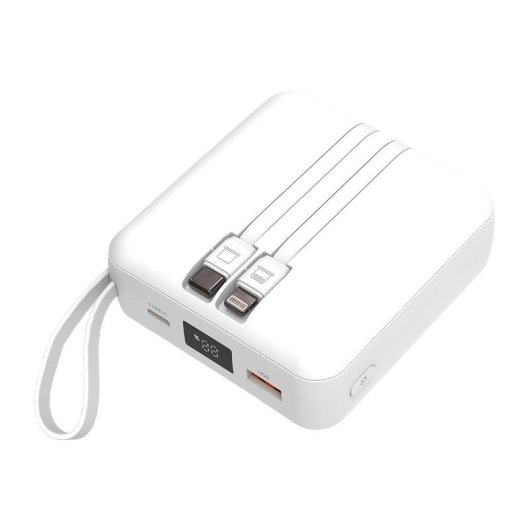 Batería Externa Akashi ALTPB22CABWH 10.000 mAh Carga Rápida 22.5W