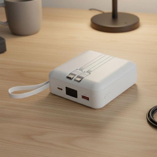 Batería Externa Akashi ALTPB22CABWH 10.000 mAh Carga Rápida 22.5W