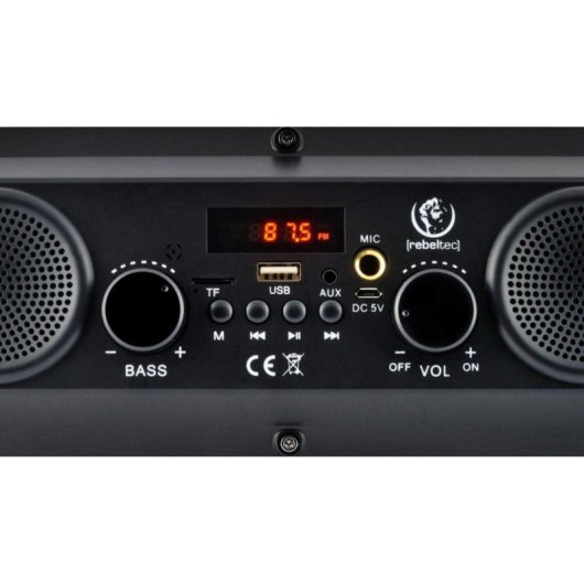 Enceintes Rebeltec SoundTube 190 Bluetooth 30W avec RGB et radio FM