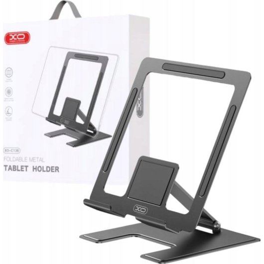 Tablet-Halterung XO C136 Schwarz Verstellbar Faltbar