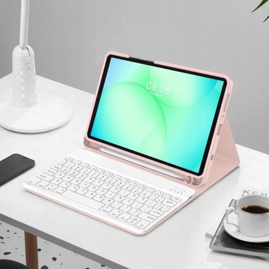 Cover Tech-Protect SC Pen + Keyboard per Samsung Galaxy Tab A9/A11 8.7" Rosa