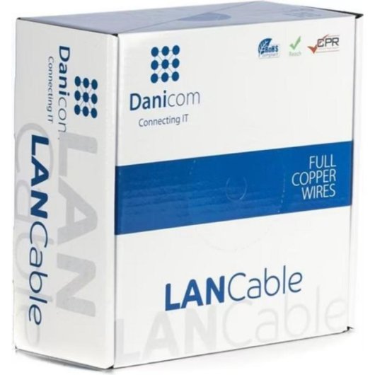 Câble Réseau Danicom CAT6a UTP Extérieur 50 Mètres