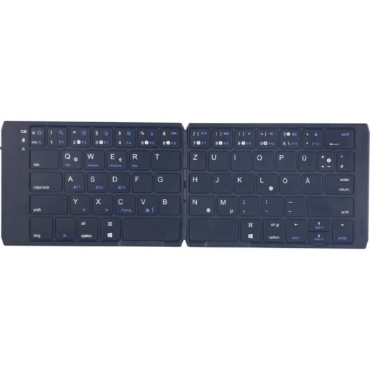 Teclado C&T Two-fold DF007 plegable inalámbrico Bluetooth compacto